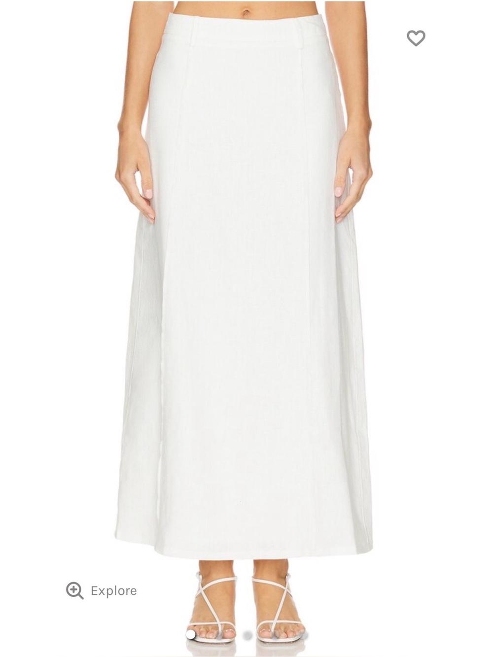Sancia Linen Fallon Maxi Skirt - White